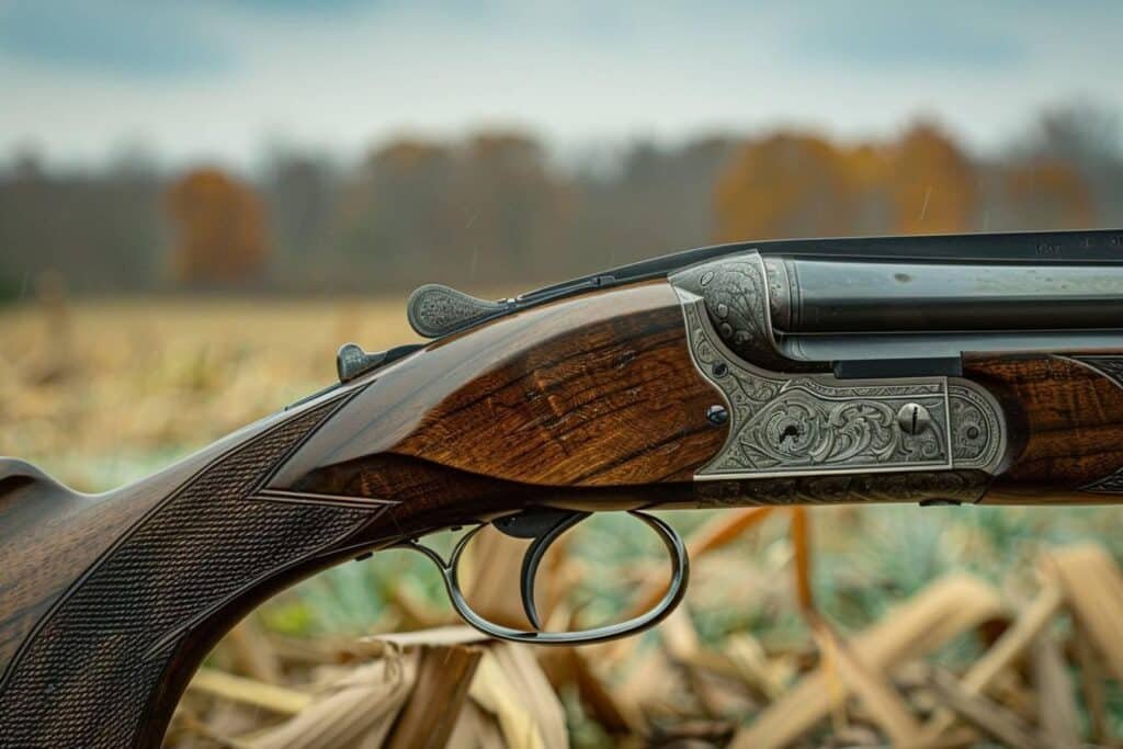 Pince à Cravate étain Fusil Cassé – Fabriqué à La Main à Sheffield – Coffret Cadeau – 5 Cm