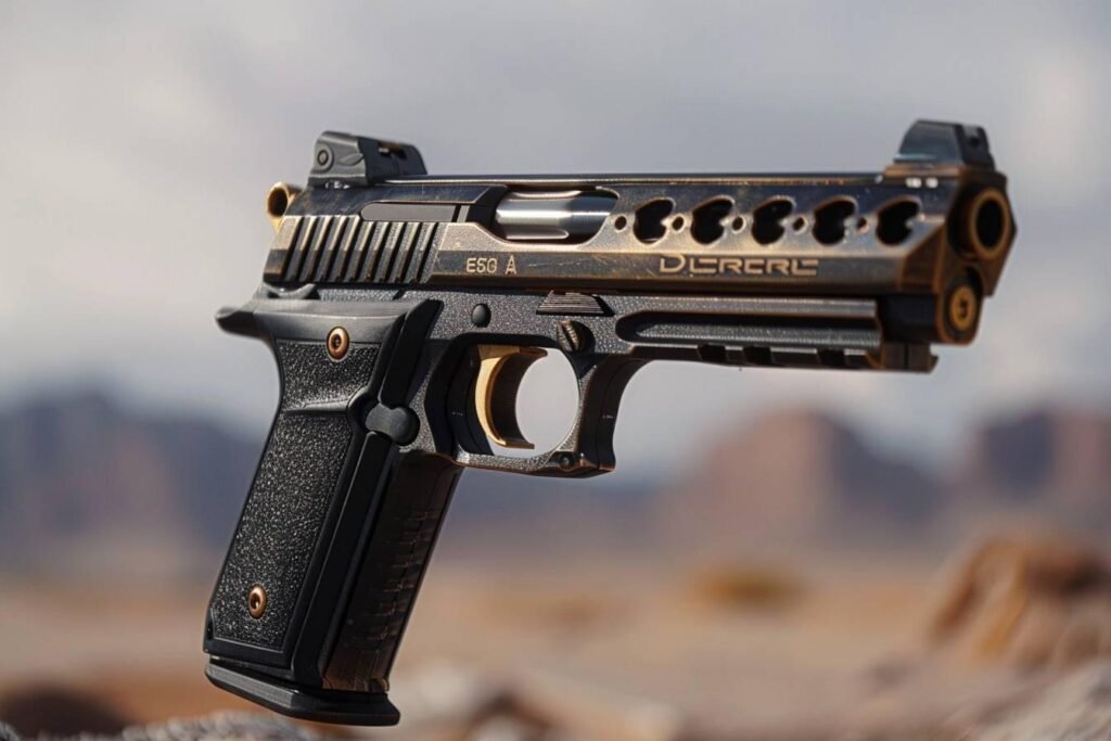 Desert Eagle 50 AE: pistol features and power