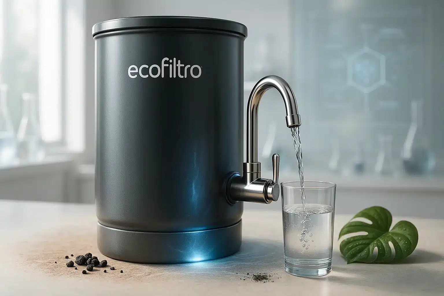 Ecofiltro en utilisation dans une cuisine moderne